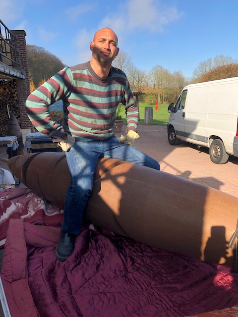 1.Sculpture-acier-corten-hauteur-3-metres-Felix-Valdelievre-2018-Galerie-Beukenhof-Sculptour-2019